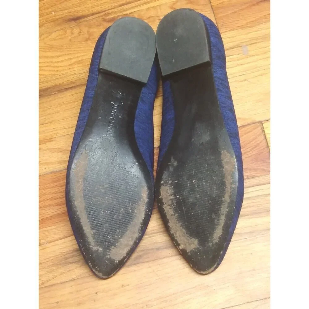 Lori Goldstein Womens Sasi Slip-On Shoes US Sz 7.5 M UK 38 blue SOFT COMFORT EUC